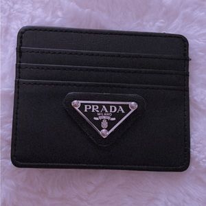 Black Prada card holder